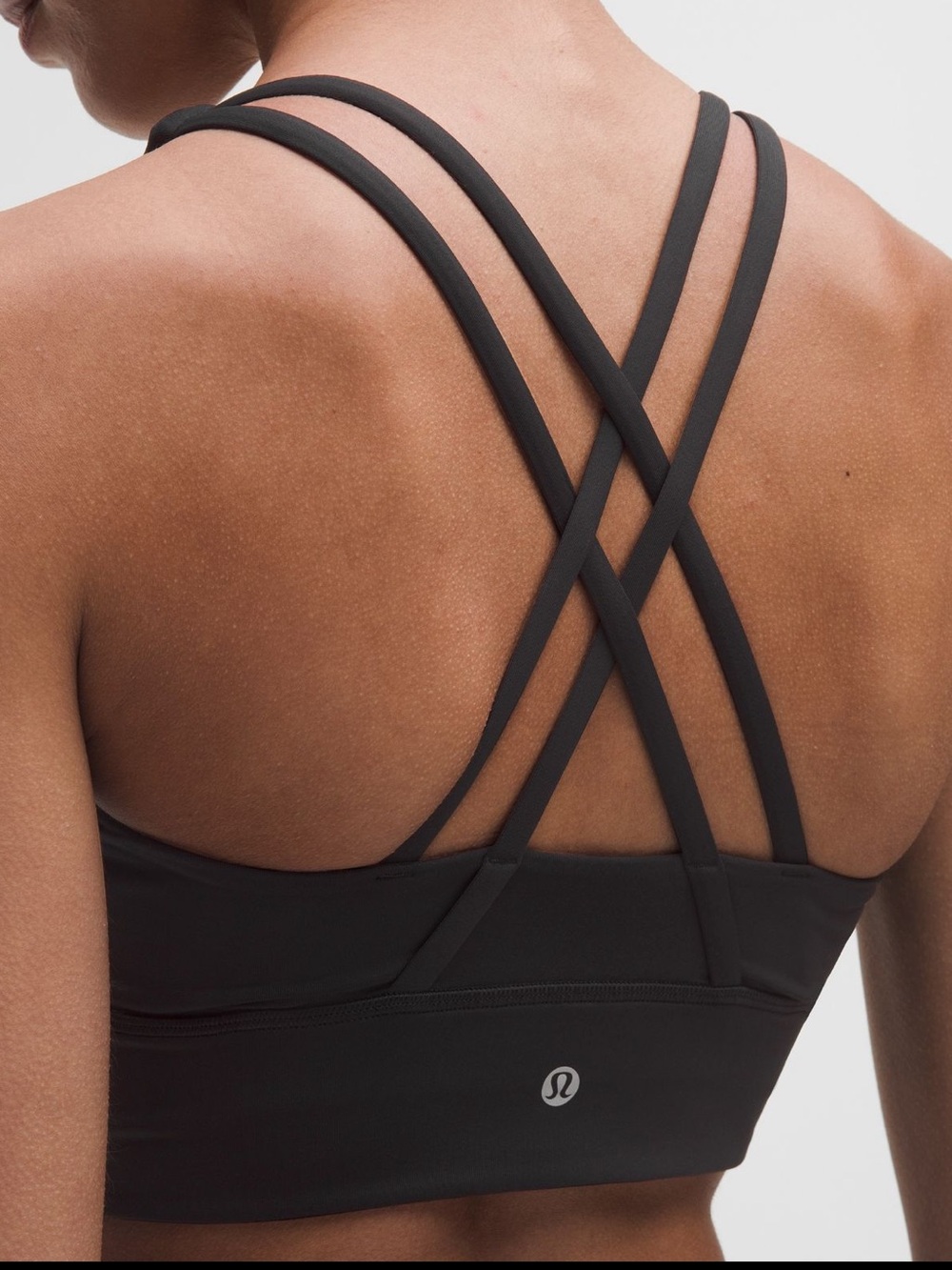 Lululemon Energy Longline Bra Medium Support Size 10 Black